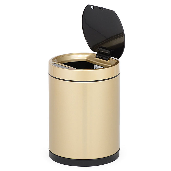 Eko 35 Liter Docomo Sensor Bin Stainless Steel Trash Can Ek9285Cg