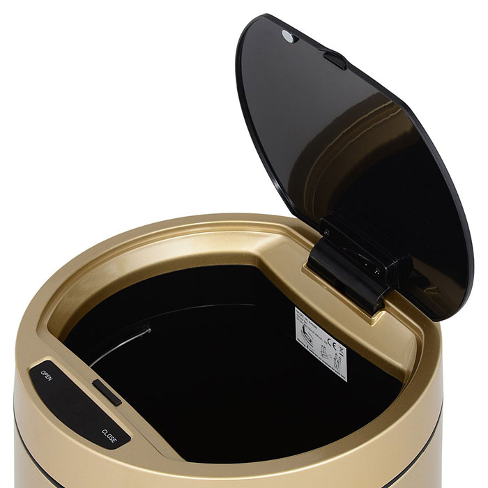 Eko 35 Liter Docomo Sensor Bin Stainless Steel Trash Can Ek9285Cg