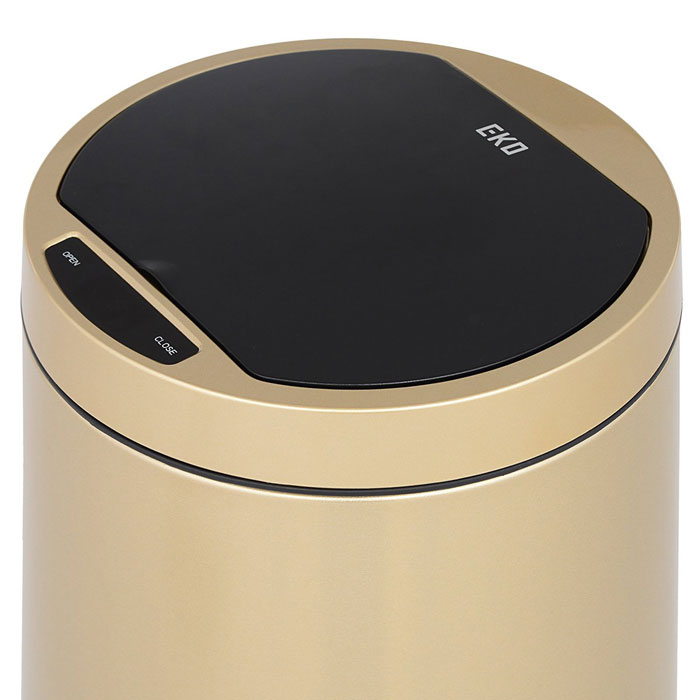 Eko 35 Liter Docomo Sensor Bin Stainless Steel Trash Can Ek9285Cg