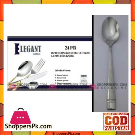 Elegant 24Pcs Flat Cutlery Set – EL24F08