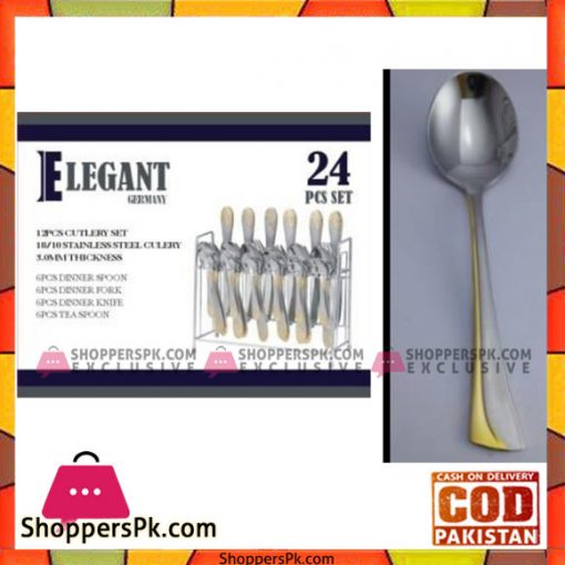 Elegant 24Pcs Stnd Cutlery Set - EL24S03