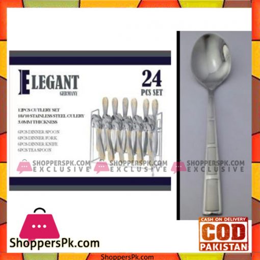 Elegant 24Pcs Stnd Cutlery Set - EL24S10
