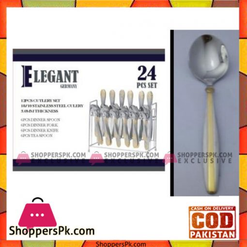 Elegant 24Pcs Stnd Cutlery Set - EL24S11