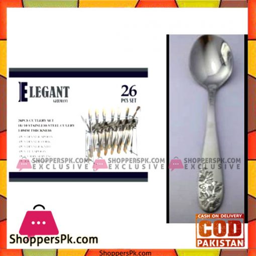 Elegant 26Pcs Flower Cutlery Set - EL02 S