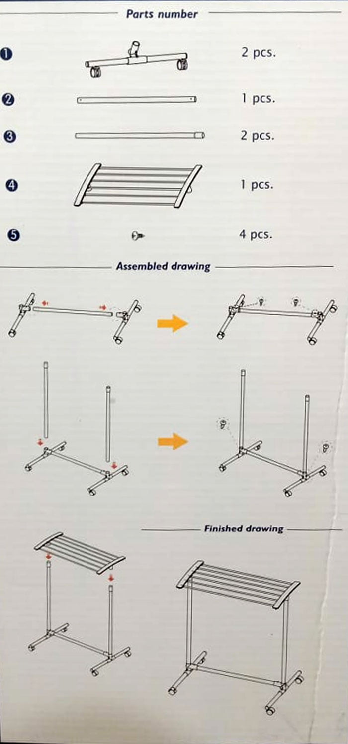 Granit Germany Movable Towel Rack Model Hw04-008