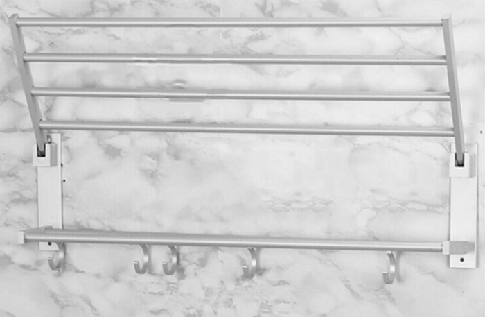 High Quality Aluminium Towel Hanging Rack For Bathroom &Amp; Kitchen Accessories