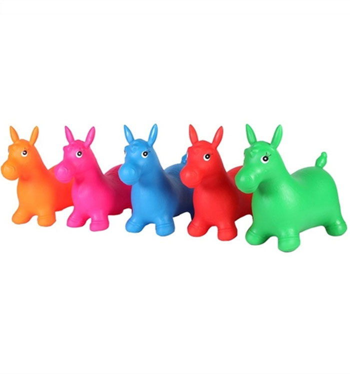 Inflatable Jumping Animal With Music 2-10 Year Kids With Pump