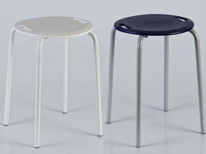 Primanova Bathroom Stool Made Of Plastic With Steel Legs And Anti-Tips Turkey Made Kv18