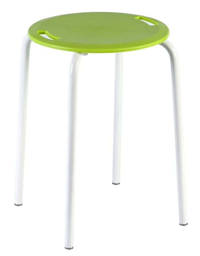 Primanova Bathroom Stool Made Of Plastic With Steel Legs And Anti-Tips Turkey Made Kv18