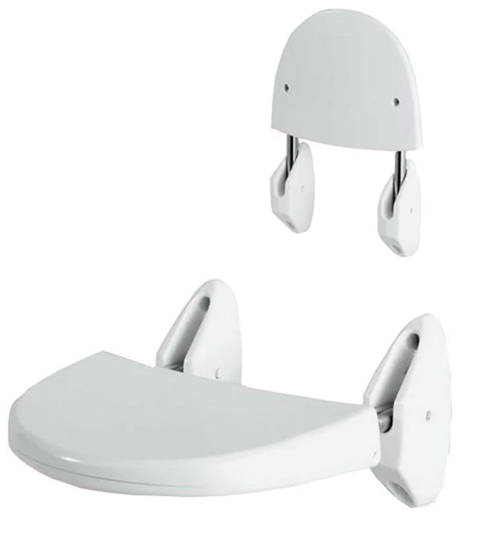 Primanova Folding Wall Mounted Shower Seat White Turkey Made Kv07-01