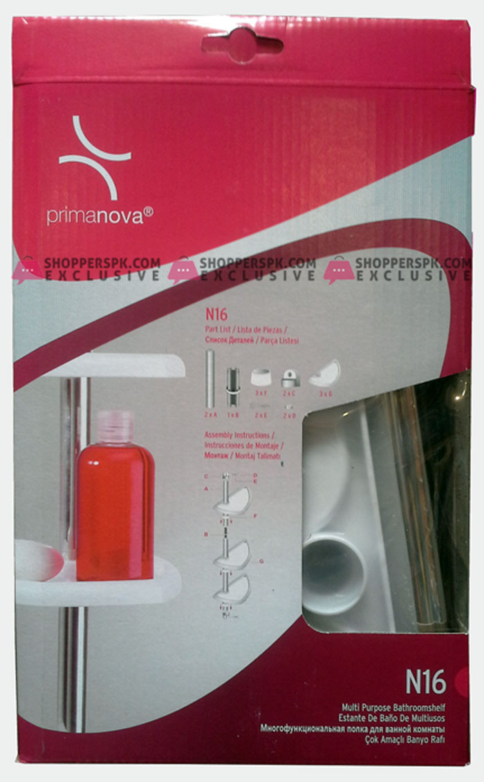 Primanova Multi Purpose Bathroom 3 Shelves Shower Caddy N16