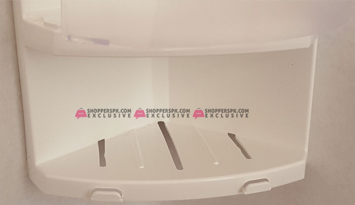 Primanova Multi Purpose Bathroom Corner Cabinet With 2 Open Shelves And 1 Shelf With Door S05