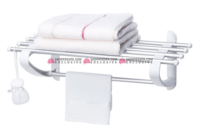 Primanova Rustproof Bathroom Shelf Aluminium Towel Rail Turkey Made
