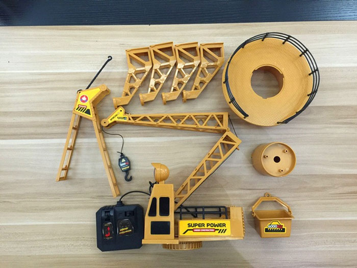 Rc Crane Tower Forklift Construction Playset 360 Degree Rotary 6820L