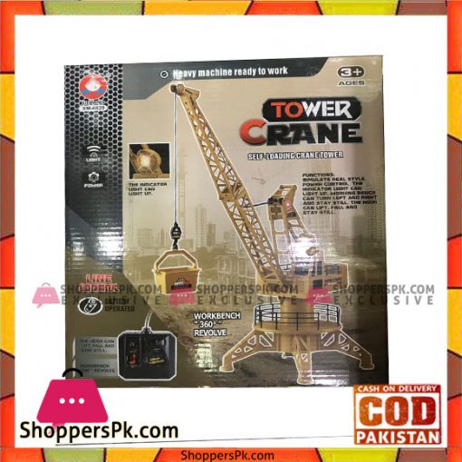RC Crane Tower Forklift Construction Playset 360 degree rotary 6820L