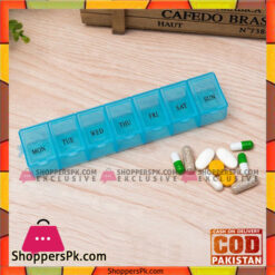Rectangle week 7 day clear plastic pill box Organizer