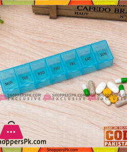 Rectangle week 7 day clear plastic pill box Organizer