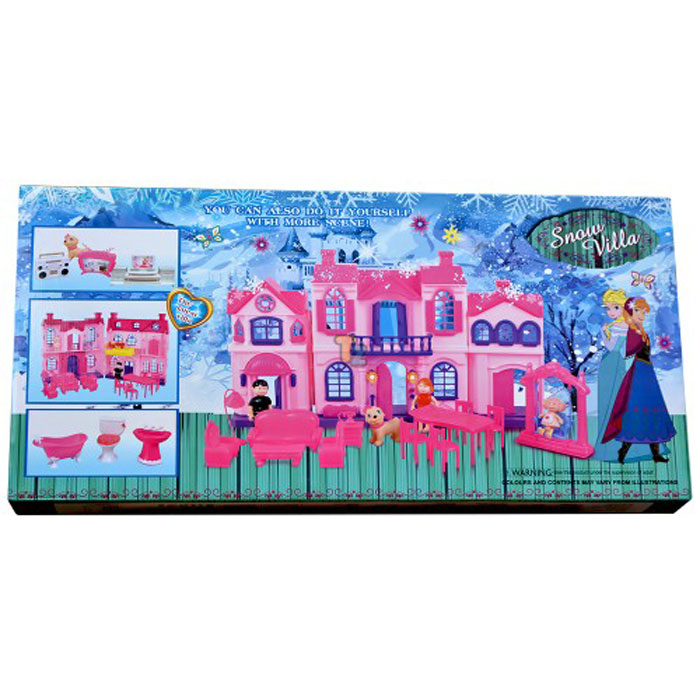Snow Villa With A Princess And Accessories
