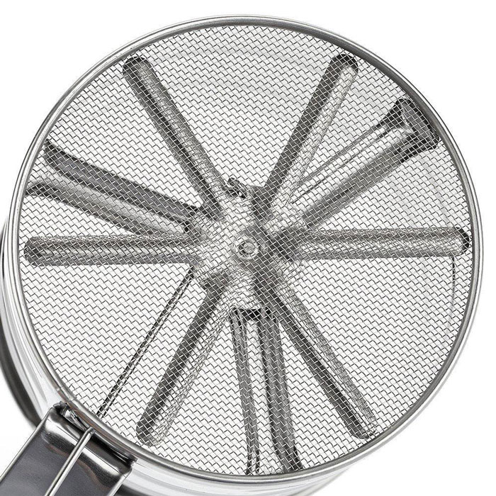 Stainless Steel Mesh Flour Sifter Sieve Strainer Cup Cake Baking Kitchen Tool