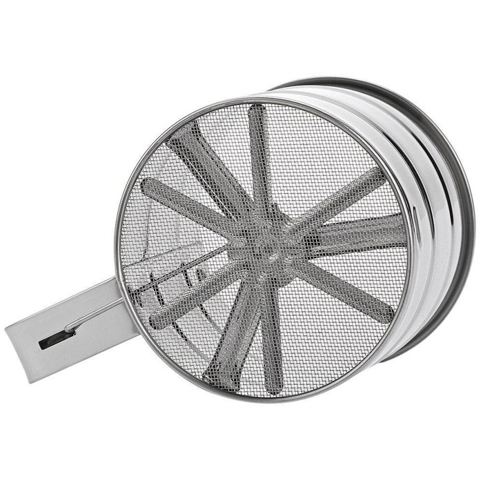 Stainless Steel Mesh Flour Sifter Sieve Strainer Cup Cake Baking Kitchen Tool