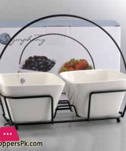 Symphony Tres Gourmet Tapas Serving 2Pcs With Iron Stand - SYE2000