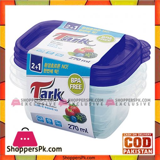 Tark Food Containers Set of 3 270ml