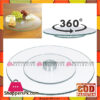 Tempered Glass Rotating Dessert Plate Cake Turntable - 18 Inch