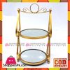 Wrought Iron Gold Two Tier Cupcake Stand Cake Stand