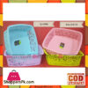 1 Pcs Plastic Fruit Basket Square 3.5 X 12 Inch