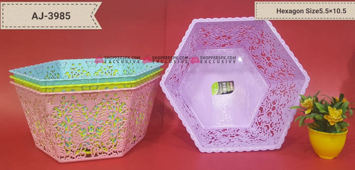 1 Pcs Plastic Fruit Basket 5.5 X 10.5 Inch