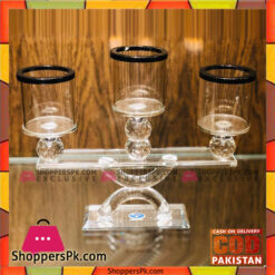 3 Arms Wedding Table Centerpiece Crystal Candelabra