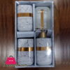 4 Pcs Bath Set Marble Design 2 4 Pcs Bath Set Marble Design