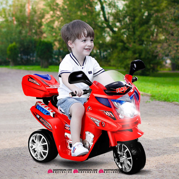 6V Kids Ride On Motorcycle Battery Powered 3 Wheel Bicyle 2 - 4 Years Kids