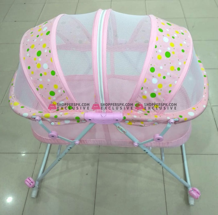Baby Rocking Cradle Bed With Wheel