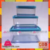 Beta 3Pcs Aclayric Plastic Food Container Set
