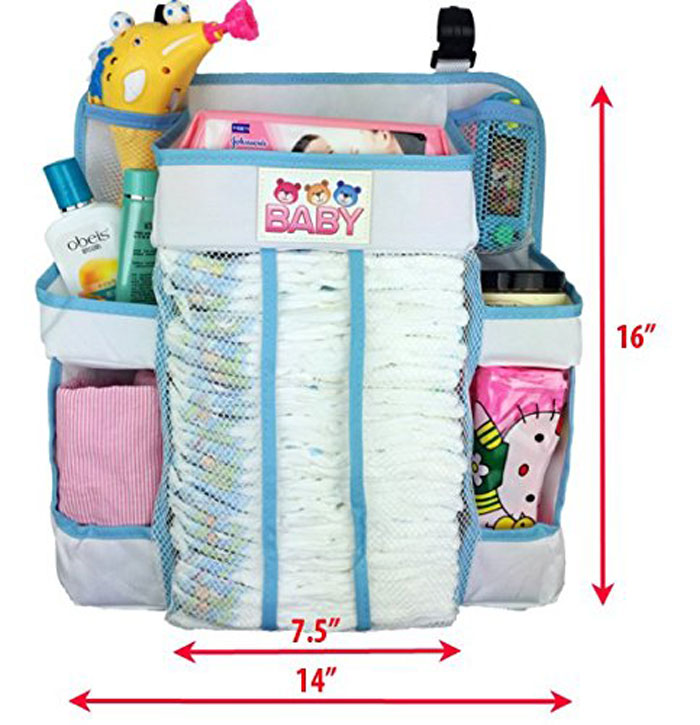Buy Crib and Changing Table Organizer Non-Sagging Nursery ...