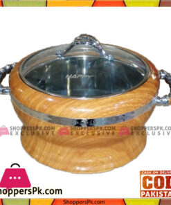 Crown Price Glass Top Wooden Color Hotpot XXL 5000ML