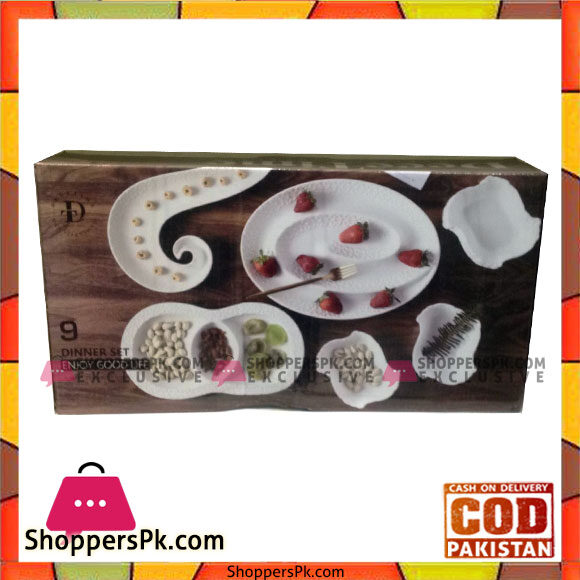 Decetime Dinner Set 9Pcs Enjoy Good Life
