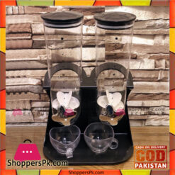 Double Cereal Dispenser Box Container Machine Black