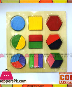 Educational Wooden Fraction Shape Puzzle