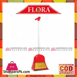 Flosoft Tulip Dust Pan With Broom Set New