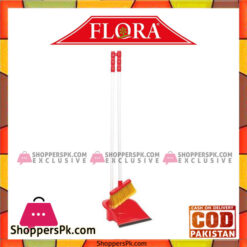 Flosoft Tulip Dust Pan With Broom Set