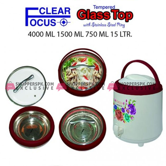 Happy Focus Glass Top 4 Pcs Gift Pack