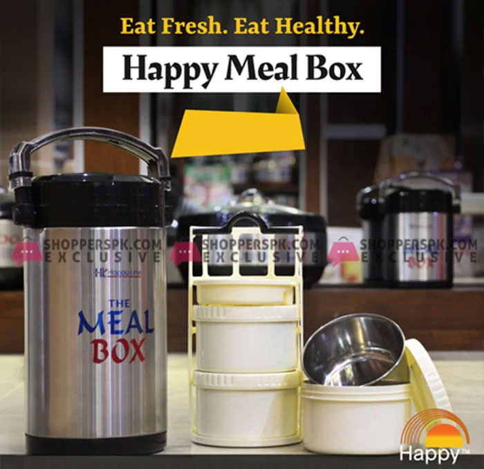Happy Line Meal Box Stainless Steel Large