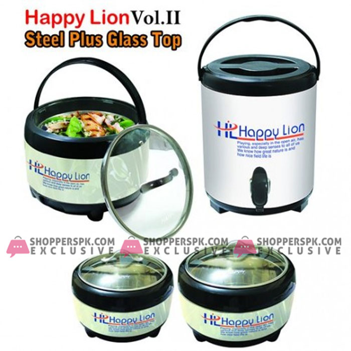 Happy Lion Vol Ii Glass Top 4 Pcs Gift Pack