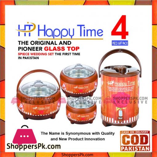 Happy Time Pearl Glass Top 4 Pcs Gift Pack