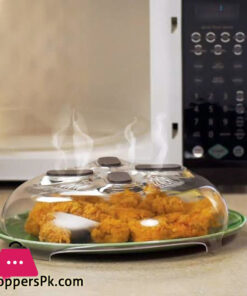 Hover Cover - Magnetic Microwave Splatter Lid With Steam Vents