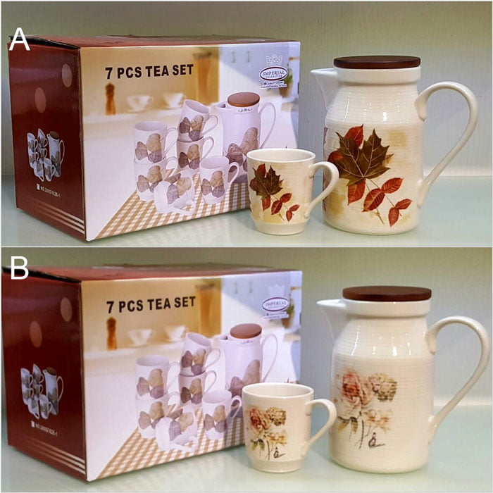 Imperial Collection Tea Set - Set of 7 - Ceramic Ware