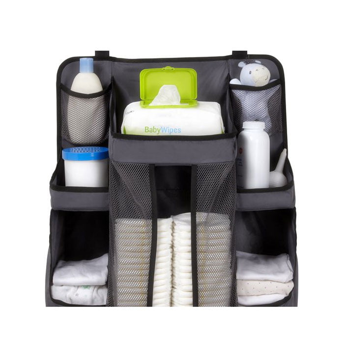 Inditradition Baby Diaper Caddy & Nursery Organizer | Hanging Organizer to Store Baby's Daily Essential Needs