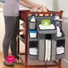 Inditradition Baby Diaper Caddy & Nursery Organizer | Hanging Organizer to Store Baby's Daily Essential Needs